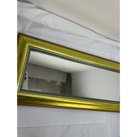 Vintage Ornate Mirror Gold Frame 13x 6 inch - Picture 5 of 7
